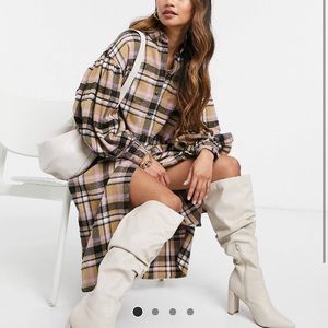 ASOS DESIGN flannel dress